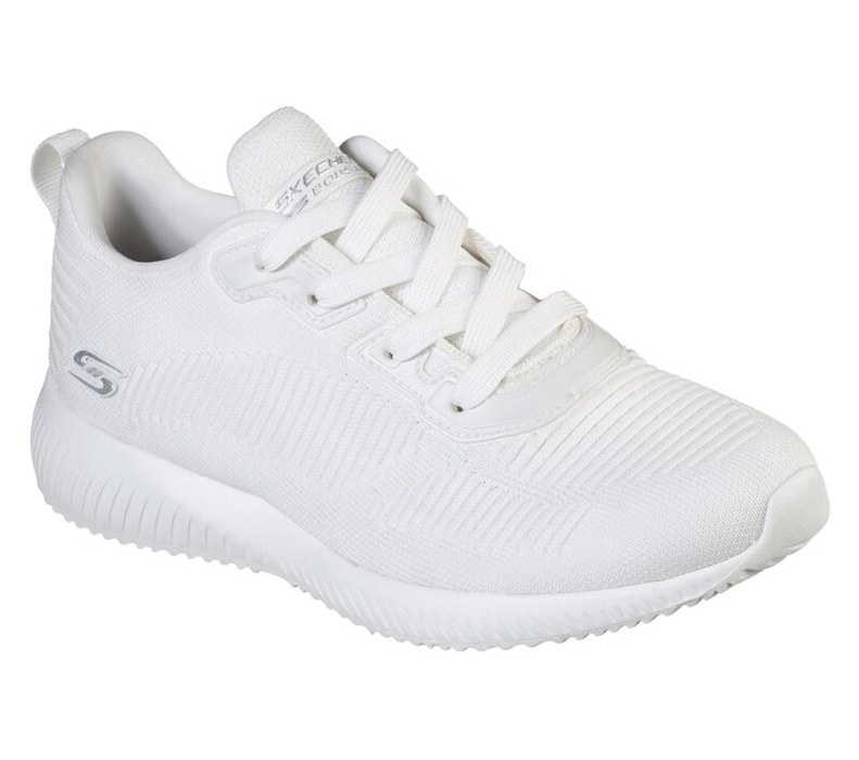 Skechers Bobs Sport Squad - Tough Talk - Womens Sneakers White [AU-SN3059]